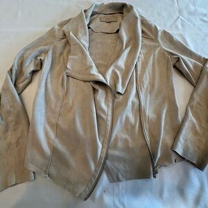 Blank NYC Taupe Tan Moto Style Jacket Size Medium